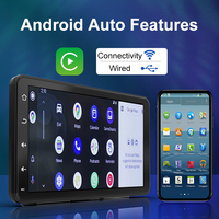 Portable sans fil Carplay 7 pouces IPS écran tactile autoradio pour APPLE Carplay Android Auto Support Mirror Link TF USB Play Music