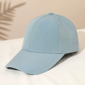 Gorra de béisbol perforada con láser personalizada de fábrica al por mayor gorra de béisbol impermeable de 6 paneles de alta calidad - Product Image 2