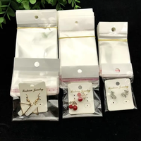 Sacs en plastique OPP/BOPP transparents personnalisés imprimés en gros, sacs rétractables en BOPP, sacs d'emballage en cellophane auto-adhésifs pour bijoux