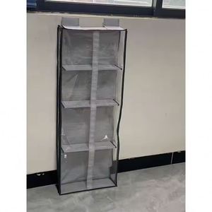 Four-Tier Non-Woven Hanging <b>Storage</b> Pouch Transparent Hanging <b>Storage</b> for Dust Prevention Door-Mounted Hanging Bag - Product Image 1