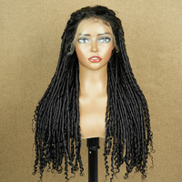 Vente en gros 12a 15a Grade Sdd Pixie perruque de cheveux vierges bruts bouclés boucles Pixie à cuticules alignées devant en dentelle 100% perruques de cheveux humains bruts