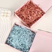 Vente en gros de papier de soie écologique en couleurs, herbe, raphia, papier de soie découpé, papier de remplissage déchiqueté pour emballage cadeau, décoration de fête de Pâques