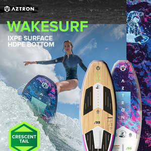 Planche de <span class=keywords><strong>wakeboard</strong></span> <span class=keywords><strong>hybride</strong></span> AZTRON SPACE 55 pouces avec noyau en mousse EPS et ailerons en bambou naturel inclus pour les lacs et les rivières - Product Image 5