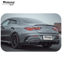 Kit de conversion en fibre de carbone sèche pour Mercedes W118 C118 CLA45 2019 + mise à niveau de la lèvre avant diffuseur arrière jupe latérale Canards