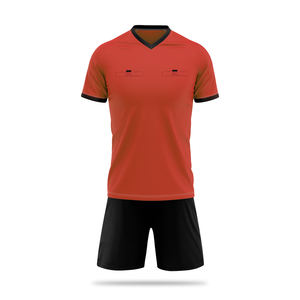 Uniforme de árbitro de fábrica, ropa deportiva de fútbol, camiseta de práctica de fútbol de entrenamiento juvenil con logotipo impreso personalizado de secado rápido - Product Image 2
