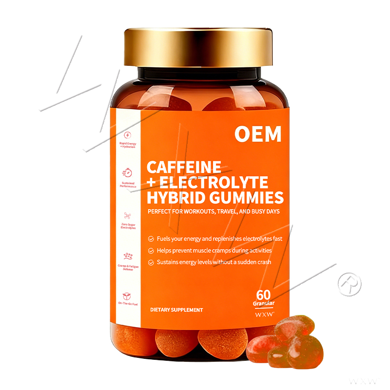 Gommes électrolytiques à la caféine