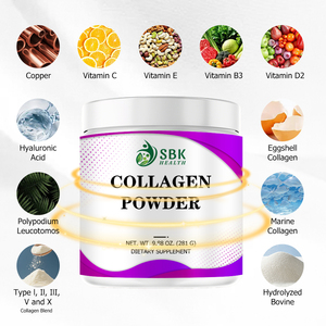 Complément de collagène haute puissance en poudre pour la beauté, produits nutritionnels, poudre de collagène hydrolysée, soutient la santé musculaire et l'éclat de la peau - Product Image 3