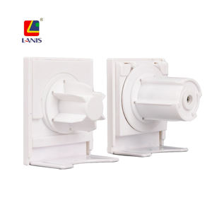 Mécanisme zèbre Vertical manuel à épaule, bride de <span class=keywords><strong>volet</strong></span>, support de Rail de occultant, fenêtre imprimée sans fil, rouleau, pochette avec occultant - Product Image 2