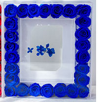 Royal blue - 5 inch acrylic photo frame (excluding photos)