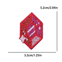 Parches Termoadhesivos Bordados con Lazo, Corazón y Diamantes Brillantes para Gorras, Bolsos y Ropa - ¡Oferta Especial!