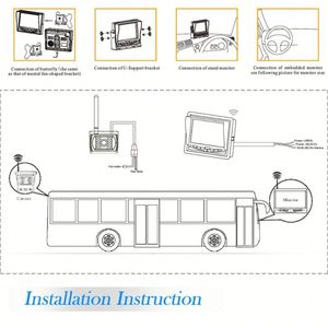2.4GHz kỹ thuật số 7 inch máy ảnh không dây và monitor12v máy ảnh với màn hình không dây sao lưu hệ thống <span class=keywords><strong>camera</strong></span> - Product Image 6