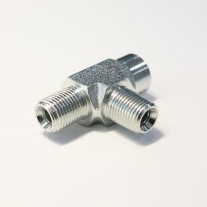 Carbone Acier Inoxydable NPTF Filetage Femelle \ Mâle Adaptateur Hydraulique Tube Tuyau Raccord Connecteur Réutilisable Pivotant Sertissage Tee - Product Image 5