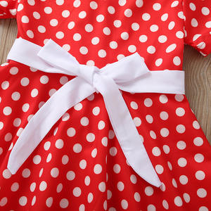 Vente en gros d'usine, nouvelle mode été 2021, robe pour petite fille avec ceinture fleurie - Product Image 6