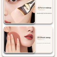 Pinceau Fond de Teint Effilé Fin Sans Traces, Pinceau Masque Biseauté, Pinceau Correcteur Liquide Sans Trace, Pinceau Maquillage