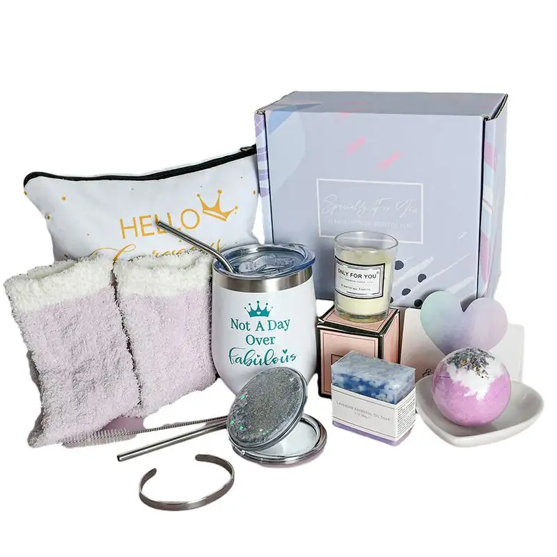 2024 Lavendel Verjaardagscadeau Mand Met Rozenbad Bubbel Voor Haar Unieke Ontspannende Spa Bad Cadeau Set Voor Vrouwen Vrouw Tante Oma