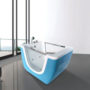 <span class=keywords><strong>Bañera</strong></span> acrílica independiente con puertas transparentes, color rosa - Product Image 2