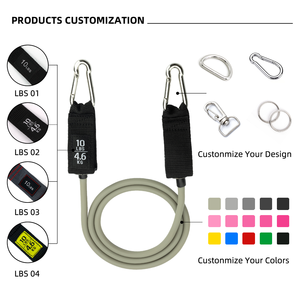 Juego de bandas de resistencia GEDENG, banda de ejercicio de 7 piezas, accesorios portátiles para gimnasio en casa, entrenamiento de goma elástica para Fitness profesional, <span class=keywords><strong>Expa</strong></span> - Product Image 4