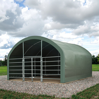 Abri pour bétail en acier galvanisé 20x20 pieds, robuste, imperméable, moderne, pour l'élevage de bovins, moutons, chevaux