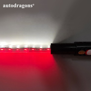 AUTODRAGONS Antenne flexible bicolore blanc et rouge 0,9 m 1,2 m 1,5 m 1,8 m, lumière LED pour véhicules tout-terrain 4x4, pick-up - Product Image 2