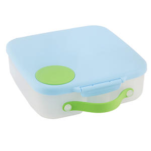 食品グレードプラスチック製ランチコンテナ 大容量 4仕切り トラベルフードコンテナ 学校 学生 弁当箱 再利用可能 - Product Image 6