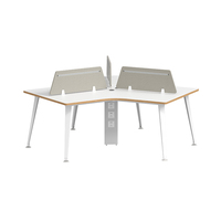 Prix de gros Table de bureau pour 4 personnes Bureau de poste de travail Mobilier de bureau Table de poste de travail modulaire pour bureau 4 places