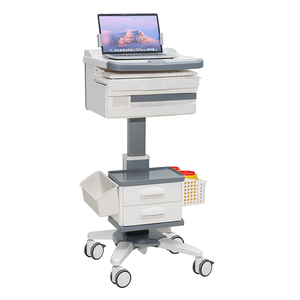 MN-WT003 Chất lượng cao bệnh viện Chiều cao có thể điều chỉnh y tế máy tính xách tay giỏ hàng với ngăn kéo bác sĩ Máy Trạm xe đẩy - Product Image 3