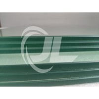 Vidrio laminado templado de 15,52mm, vidrio compuesto de acristalamiento laminado transparente para construcción de patio de medio vidrio con puerta