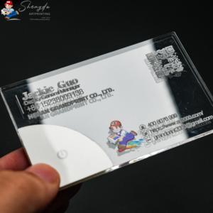 Nhanh chóng sản xuất thiết kế miễn phí Luxury LED Acrylic khắc ánh sáng độc đáo lên tùy chỉnh in ấn Laser thẻ kinh doanh - Product Image 4