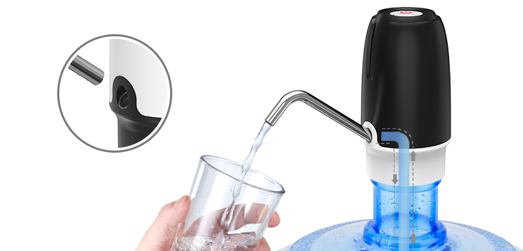 Mini Electric Water Jug Pump , BPA Free Automatic Rechargeable Water Dispenser