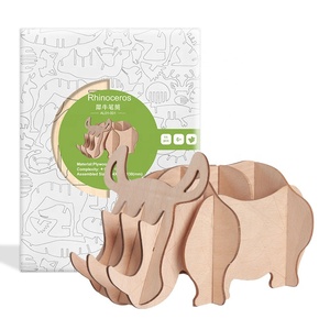 2025 làm bằng tay 3D ghép hình bằng gỗ Câu Đố tự làm đồ chơi câu đố trong các hình thức của một cây bút chì gỗ thủ công Quà Tặng - Product Image 1