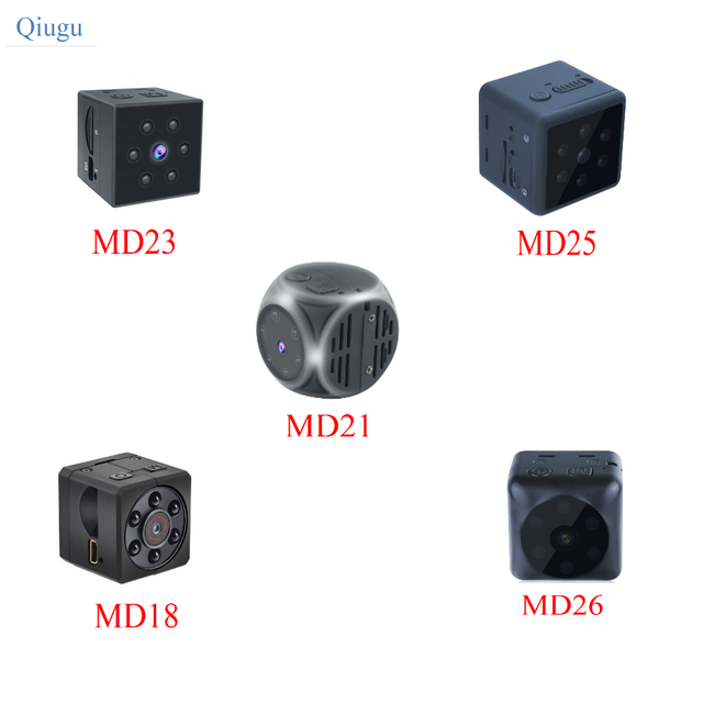 Portable HD 1080P MD21 Video Cameras With Lanyard Security Sport Action Camera Home Monitoring Outdoor Smart Night Vision Camera
