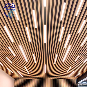 <span class=keywords><strong>Système</strong></span> de plafonds suspendus linéaires en aluminium en forme de <span class=keywords><strong>U</strong></span>, panneaux de plafond linéaires en aluminium, faux plafonds à baffle - Product Image 4