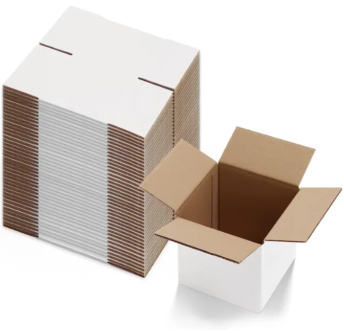 二重壁包装カートンを出荷するためのリサイクル可能な白い出荷カートン段ボール箱