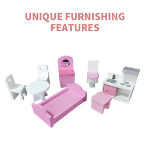 Juguetes plegables multifuncionales para bebés, <span class=keywords><strong>casa</strong></span> de <span class=keywords><strong>muñecas</strong></span> con muebles en miniatura, venta al por mayor - Product Image 5