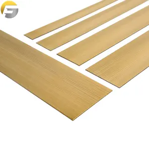 ZB2402 Hot selling Gold Color Anti-fingerprint Brushed Stainless Steel Flat Trims