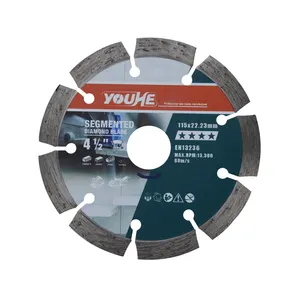 YOUHE Promotion 4-1/2 "115*22,23 MM Diamant kalt gepresstes Sägeblatt für Granit beton