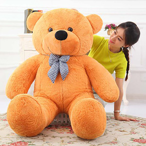 Bambola con fiocco di orsacchiotto gigante <span class=keywords><strong>Love</strong></span> Bear peluche giocattolo di pezza con pezza peluche coccola grande orso decorativo per camera - Product Image 2