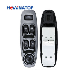 HOWINATOP 93570-25020 pour Hyundai <span class=keywords><strong>Accent</strong></span> 2000 2001 2002 <span class=keywords><strong>2003</strong></span> 2004 2005 Interrupteur de lève-vitre électrique côté conducteur avant gauche gris - Product Image 2