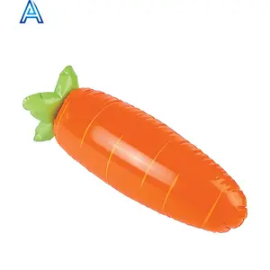 Cute design lifelike vinyl PVC air blow inflatable carrot fruit vegetable toy for advertising promotional toy