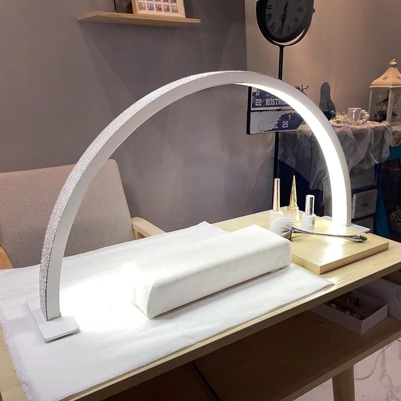 最新デザインLedネイルライトテーブルマニキュアランプハーフムーンライトアークLedタトゥー照明スパネイルアーティストまつげサロン