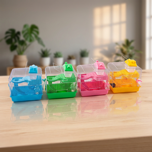 Cage pour animaux de compagnie en fer, facile à assembler, suspendable, réglable, résistante à l'eau, pour hamster et oiseau - Product Image 1