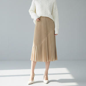 Falda Maxi Plisada para Mujer PY, Cintura Natural, Casual, Ecológica, Transpirable, Diseño de Moda Holgado y Delgado de 2 Piezas para Verano, Venta en Línea - Product Image 2