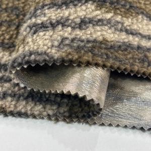 <span class=keywords><strong>Tissu</strong></span> polaire berbère 100% polyester 350 g/m² avec TPU collé, chaud, coupe-vent, écologique pour vêtements de sport d'extérieur - Product Image 1