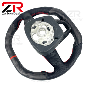 Volante Deportivo de Fibra de Carbono Mate Personalizado para <span class=keywords><strong>Audi</strong></span> Serie Q <span class=keywords><strong>S</strong></span> RS S3 Q3 Q5 Q8 Q7 SQ5 RS3 S5 RS5 2016-2024 - Product Image 3