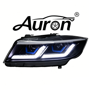 AURON Auto Lighting 12V New Front LED Head Lamp 36W 6000 lm Dual Color Retrofit Upgrade 3 Series E90 2005-2012 6000K DRLS D2H - Product Image 1