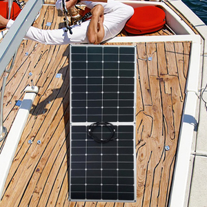 แผงโซลาร์เซลล์ EMarvel M80W สำหรับงานหนัก ทนทานต่อการแตกหัก 12V 24V กันน้ำ ประสิทธิภาพ 23.5% แบบ Half Cell ได้รับมาตรฐาน CE สำหรับการเชื่อมต่อ - Product Image 2