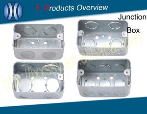 กล่องเหล็กชุบสังกะสีทรงสี่เหลี่ยมขนาด4x2นิ้ว, กล่องเหล็กชุบสังกะสีลึก1 7/<span class=keywords><strong>8</strong></span>พร้อมพื้นยกขึ้นสำหรับติดตั้งกล่องสะดวก - Product Image 2