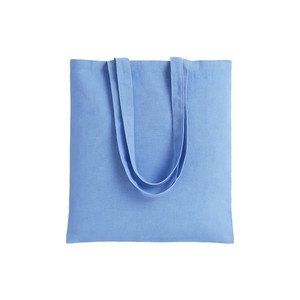 Bolsa de Compras de Algodón 130g/m2 Azul Claro con Asas Largas, Reciclable, para Negocios, Personalizable con Serigrafía, Hecho en Italia - Product Image 1