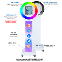Anillo de Luz RGB para Cabina de Fotos de Bodas y Fiestas, Compatible con iPad de 10.2/10.9/11/12.9/13 Pulgadas, Cabina de Fotos para Selfies, Kiosco de Fotos, Precio de Fábrica