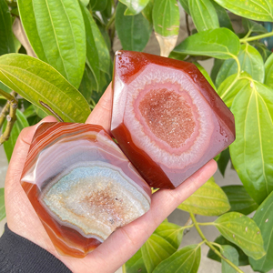 Gran oferta de Fanshi, torre de cornalina Natural, cristal pulido, Ágata roja, Sardonyx, piedras preciosas planas, Equilibrio Energético, decoración curativa - Product Image 6